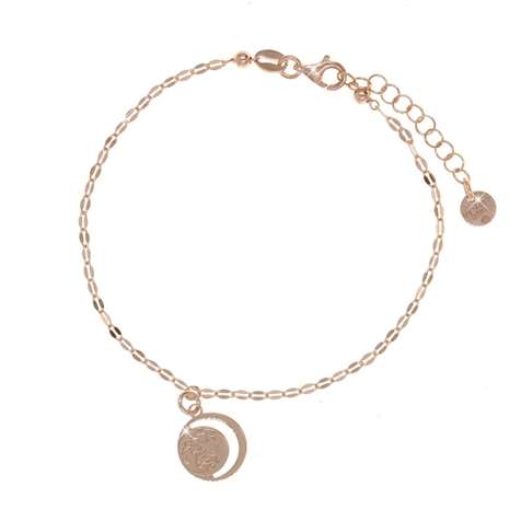 Bracciale 1 Filo Rose' Con Pendente Luna + Collezione Eclipse in Argento 925