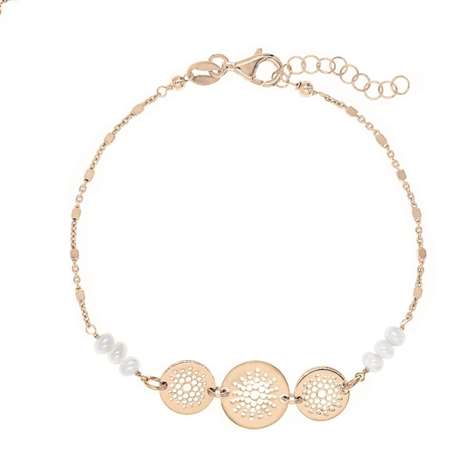 Bracciale Rose' Con Perle Di Fiume + Collezione Shining Sun in Argento 925