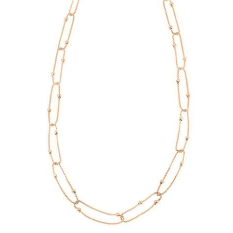 Collana Rose' Catena Coreana Con Palline Collezione Moonlight in Argento 925