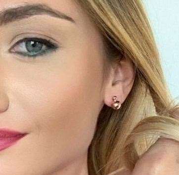 Orecchini Rose' Motivo Sfere Lucide Collezione Moody in Argento 925
