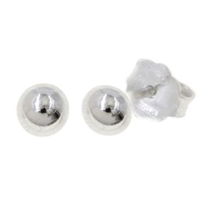 Orecchini Con Sfera Rodiato Collezione Falling Stars in Argento 925